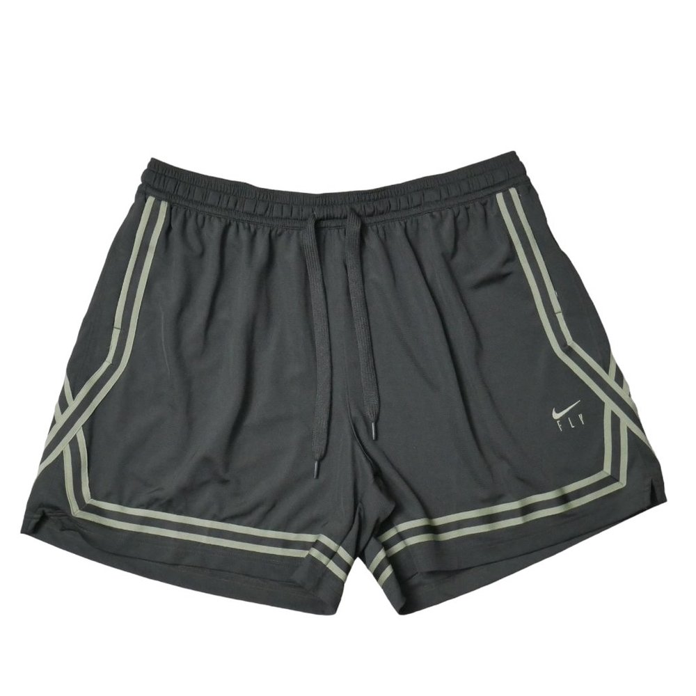 Nike Women's Fly Crossover Basketball Shorts Size M Small Dark Olive Green NWT - Picture 6 of 9